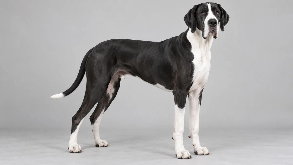 Danua köpek — mantle (siyah-beyaz) renk